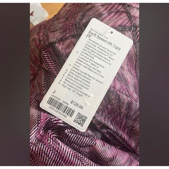 Lululemon Swift Speed High-Rise Tight 28" size 2 - Picture 6 of 6